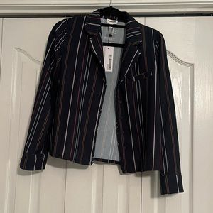 FRANK AND OAK Striped button down top